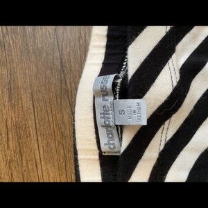 Black and white maxi skirt